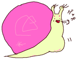 Snail from outer space. sticker #12168525