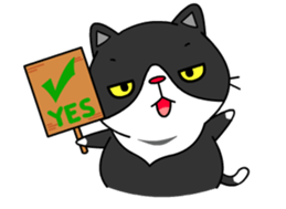 BOBO - Fat Cat (English version) sticker #12168983