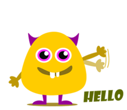 Orange Jelly Monster sticker #12169014