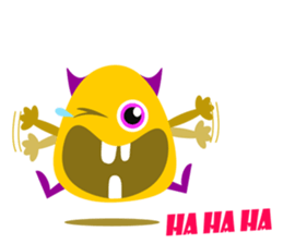 Orange Jelly Monster sticker #12169018