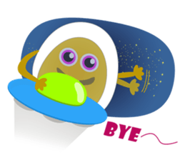 Orange Jelly Monster sticker #12169023