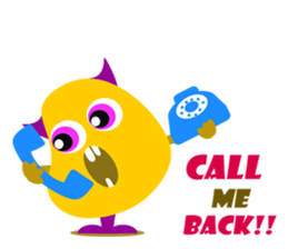 Orange Jelly Monster sticker #12169026