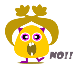 Orange Jelly Monster sticker #12169027