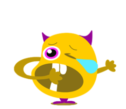 Orange Jelly Monster sticker #12169029