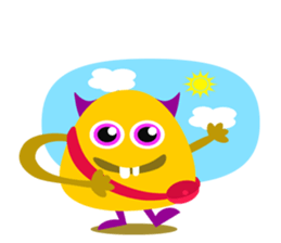 Orange Jelly Monster sticker #12169031