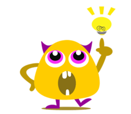 Orange Jelly Monster sticker #12169034