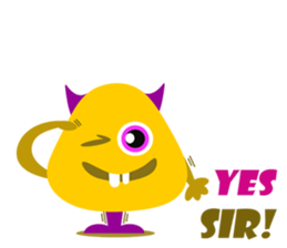 Orange Jelly Monster sticker #12169037