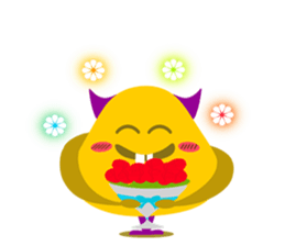 Orange Jelly Monster sticker #12169039