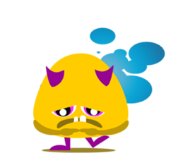 Orange Jelly Monster sticker #12169046