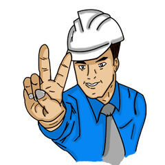 Engineer white hat (V. No background)