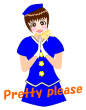 Message Attendant English ver2 sticker #12169297