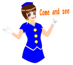 Message Attendant English ver2 sticker #12169301