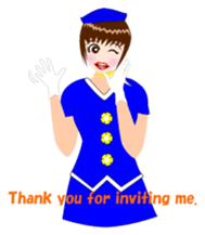 Message Attendant English ver2 sticker #12169313