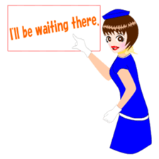 Message Attendant English ver2 sticker #12169315