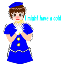 Message Attendant English ver2 sticker #12169319