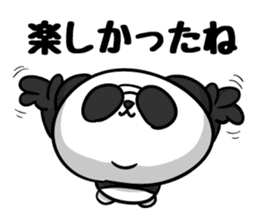 Panda wears sunglasses "play with me" sticker #12169551