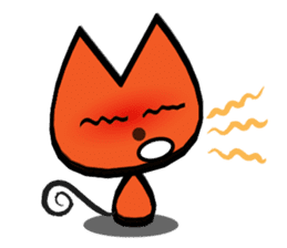 Orange kitten sticker #12170096