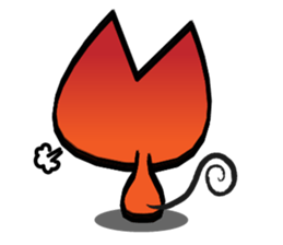 Orange kitten sticker #12170098