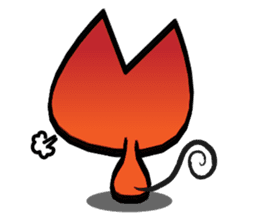 Orange kitten sticker #12170098