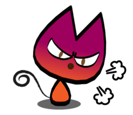 Orange kitten sticker #12170100