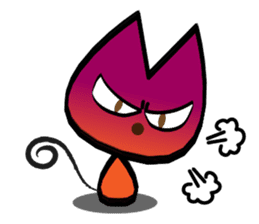 Orange kitten sticker #12170100