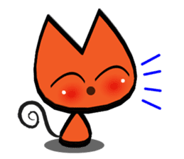 Orange kitten sticker #12170101