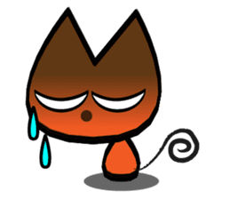 Orange kitten sticker #12170107