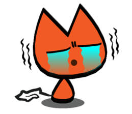 Orange kitten sticker #12170108