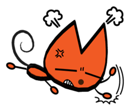 Orange kitten sticker #12170116