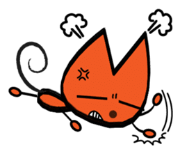 Orange kitten sticker #12170116