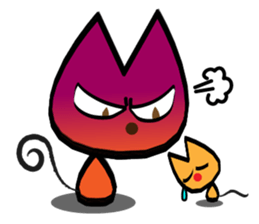 Orange kitten sticker #12170119