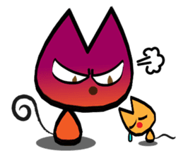 Orange kitten sticker #12170119