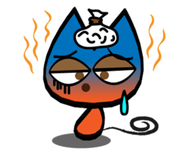 Orange kitten sticker #12170122