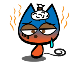 Orange kitten sticker #12170122