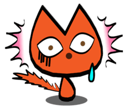 Orange kitten sticker #12170126