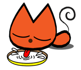 Orange kitten sticker #12170127
