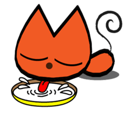 Orange kitten sticker #12170127