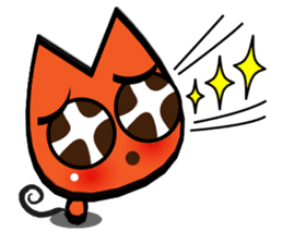 Orange kitten sticker #12170131