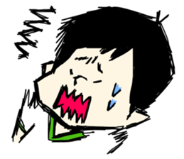 tenyawanya ikuzi dad who works2 sticker #12170183