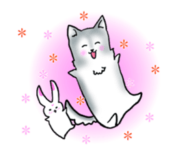 Rabbit and Wolf sticker #12170374