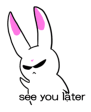 Rabbit and Wolf sticker #12170378