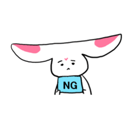 Rabbit and Wolf sticker #12170380