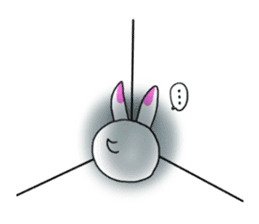 Rabbit and Wolf sticker #12170383