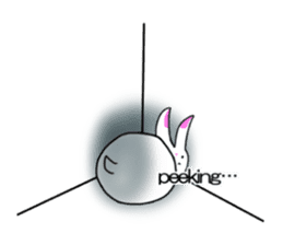 Rabbit and Wolf sticker #12170384