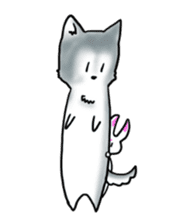 Rabbit and Wolf sticker #12170385