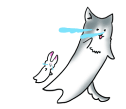 Rabbit and Wolf sticker #12170391