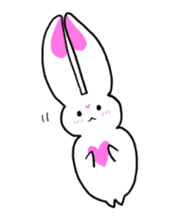 Rabbit and Wolf sticker #12170408