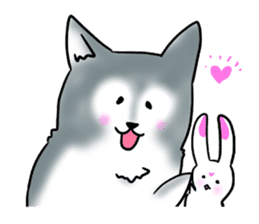 Rabbit and Wolf sticker #12170412