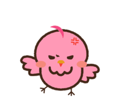 Cute green birds sticker #12170603