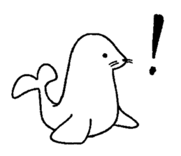 Calm sea friends sticker #12170987